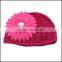 New 2014 Autumn Winter Organic Cotton Baby Beanie Hats With Striped Bear Ears For Newborn