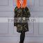 Unisex real faux fur lined parka 2016 jacket with large raccoon fur collar                        
                                                                                Supplier's Choice