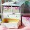 wooden cabinet with basket drawers/wood closet cabinet with drawers/small living room storage cabinet