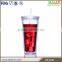 Tall Double Wall Plastic Tumbler (22oz)