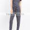 Ladies Relaxed Vertical Striped Linen Foldover Waistband Women's Pants, Girls loose Trousers