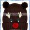 reindeer pom pom animal hat knitting patterns