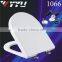 1066 Toilet Seats, 17", PP, Slow Down, Bright Surface with Metal Foot