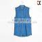 new arrival fashion women sleeveless denim jean shirt JXF123