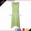 Irregular hem sleeveless vest modal cotton dress skirt back hollow out cultivate one's morality dress
