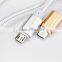 Wholesale Moible Phone Accessories Phone Case Gold Plated Braided Fast Charging Micro Usb Data Line Cable
