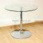 2016 Wholesale modern dining room round tempered glass malaysia dining table