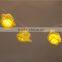 20LED Yellow Rose Flower Battery Fairy string Lights for home party bedroom decoration