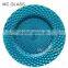Wholesale Tableware Elegant Events and Party Decorative Gold Glass Wedding Charger Plate