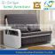strong 2 seat painted matel frame foldable fabric sofa cum bed
