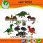 2015 novelty 4" plastic dinosaur toys ,animal toys shantou 6 in 1