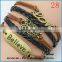 popular Can DIY leather bracelet with Love letters