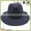 Wide Brim Flat Top Black Wool Felt Cheap Fedora Hat Rack For Men