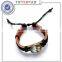 Vintage genuine leather Europe style wide leather men women unisex bracelets, punk style handmade cowhide bangles