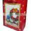 paper gift shoping bag with christmas garland