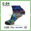 blue green black camouflage compression sports socks