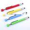 flower topper shapped ballpoint pen with touch screen tip