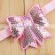 Girls sequins bow hairband for hair dress bling cheerleader sequin hair bow school girls bow hair