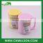 BPA Free 300ML Stainless Steel Tumbler with Color Plastic Lid and handle