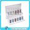 custom black jewelry earrings storage display Acrylic ring display stand holder lockable jewelry display ring box with lock