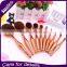 New Arrival Cosmetics 10Pcs Newest Fish Shape Makeup Brush Set