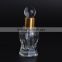Wholesale unique shaped 10ml glass essential oil bottles empty clear glass perfume bottle with glass stick stopper