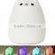 Rechargeable Color Changeable Silicone LED Sensitive Tap Control Night Light for Home