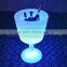 New Design Wineglass Shape Plastic Luminous Led Ice Bucket/Bar Wine Ice Bucket