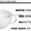 Two Handled white ceramic coffee cup and mug