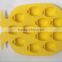 pineapple shape silicone plastic ice cube tray maker mould