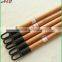 Varnished eucalyptus wooden broomstick with 7.0cm plastic cap
