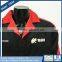 Two Tone Black and Red Equipment Mechanic Jacket with Eco-Friendly Material