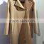 Ladies handle long style 100% Wool coat for Sring and Fall