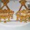 Indian Bridal Layered Necklace Dubai Gold Plated Necklace Set