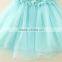 New India and Pakistan Clothing child Green handmade Flower wedding dress sweet girl Fluffy party dresses