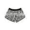 black and white couple beach shorts