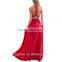 Yihao 2016 Special Offer Natural V-neck Vestidos De Fiesta Women Long Sexy Strapped Lady Party Maxi Summer dress