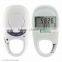 Clip N' Go 3D Sensor Pedometer - has easy to read display with clock and low battery indicator and comes with your logo