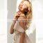Latest design ruffle silk playsuit women dongguan clothing