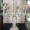 Hot Sale! Latest 34cm Multifunctional 5 Arms Crystal Candle Holder For Decoration