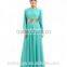 twill cotton sequin muslim dress/ lqg muslim islamic fashionable abaya kaftan dresses