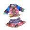 2017 long sleeves floral baby swimwear