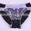 Hot Sale Cute Cute Girl Blue Bow Tie Women Wearing Lace Panties