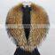 High quality colorful real raccoon fur collar