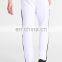100% polyester white custom tracksuit buttoms for men