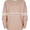 Plain sweatshirt custom logo crewneck for woman