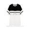 2016 Fashionable O Neck Back zipper Midi Dress Black and White Shortsleeve Women Dresses