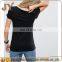 2016 New Arrived Sexy Women Black T-shirts Scoop Neck Tops China Manufacturer Wholsale 100% Cotton T-shirt