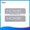 Self adhesive metal nameplate