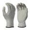 Anti Cut  Level 5 HPPE Fiberglass Liner PU Coated Cut Resistant Gloves with EN388 4543